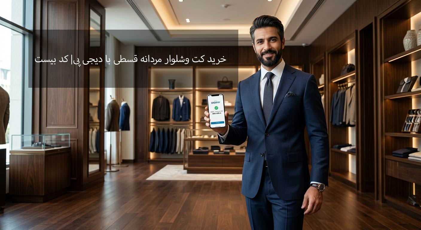 خرید کت و شلوار اقساطی با دیجی‌پی | راهنمای کامل 