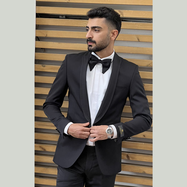 کت و شلوار دامادی مشکی 