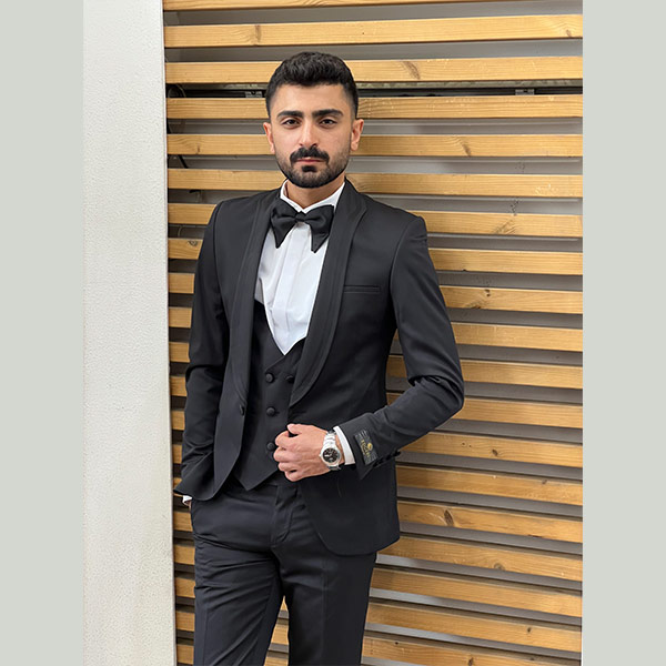 کت و شلوار دامادی مشکی 