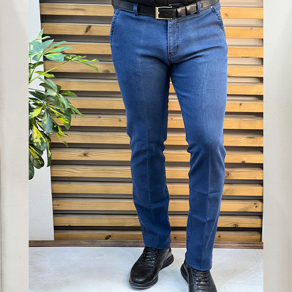 شلوار کتان هنسل آبی