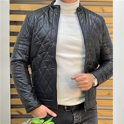 کاپشن چرم mailceweili مشکی