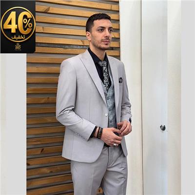 کت شلوار انتونیو زمن طوسی