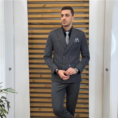 کت شلوار دبل برس آلکاپونی مشکی