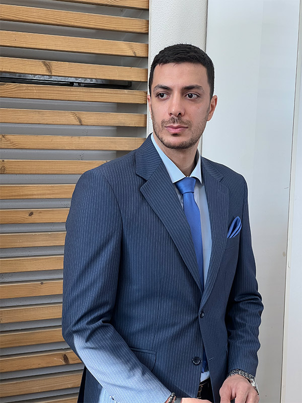 کت و شلوار دیپلمات آبی