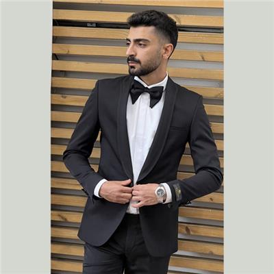 کت و شلوار دامادی مشکی 