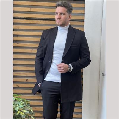 پالتو یقه انگلیسی مردانه دو دکمه