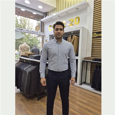 پیراهن مردانه آستین بلند راه راه