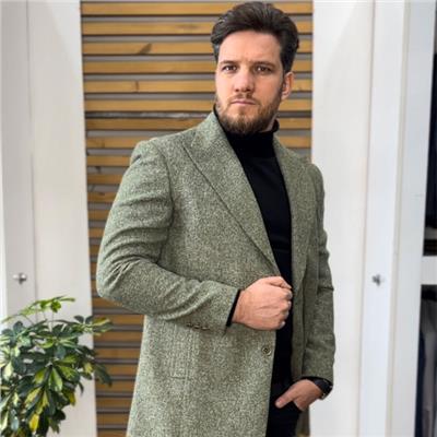 نيم پالتو مولينه یشمی کم رنگ