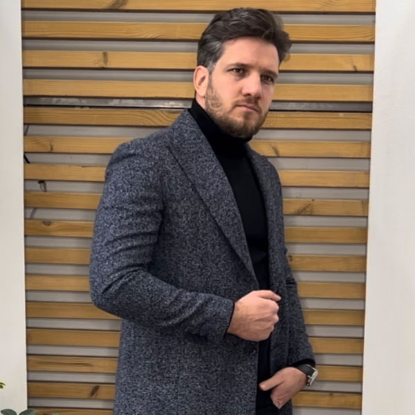 نيم پالتو مولينه آبی